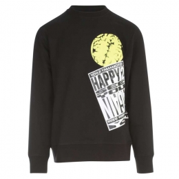 ◆12주년◆M CH1 브레인 프린팅 맨투맨 블랙 HF7068