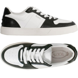 ◆당일◆25FW 로고 판넬 스니커즈 화이트/블랙 XXM04L0IF80 OPX 0002