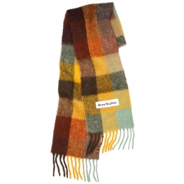 ◆당일◆25FW 시그니처 로고 패치 체크 머플러 멀티 CA0084 BO9