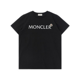 ◆키즈◆여성 로고 패치 로고 프린트 반팔 티셔츠 블랙 8C000 10 89AFV 999