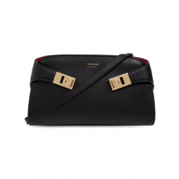 ◆당일◆26SS 허그 금장 로고 숄더&크로스백 블랙 21-8964 0774628