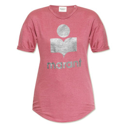 ◆당일◆25SS 콜디 KOLDI 로고 린넨 티셔츠 앤틱핑크 TS0004FA A1N10E AKSI