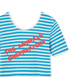 ◆키즈◆키즈 히포 스트라이프 티셔츠 블루 S26005 309EV