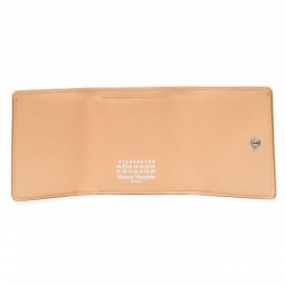 ◆15주년◆시그니처 스티치 트리폴드 미니 반지갑 애프리콧 S56UI0150 P4303 T2057