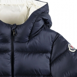 ◆키즈◆키즈 NEW MACAIRE 로고 패치 후드 패딩자켓 네이비 1A000 40 597YF 742
