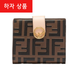 ◆하자◆FF로고 아코디언 반지갑 브라운 8M0386 AAII F180F