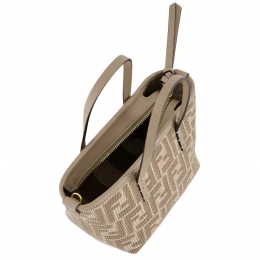 ◆당일◆25FW FF 로고 롤 미니 토트&숄더백 베이지 8BS096 AUPX F1SNP