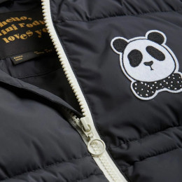 ◆키즈◆22FW 키즈 팬더 로고 후드퍼 패딩 자켓 블랙 22710151 99
