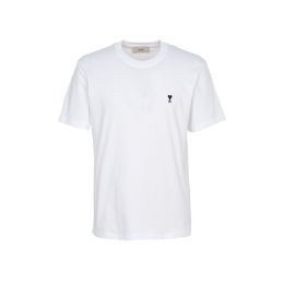 ◆당일◆26SS 블랙 하트 로고 자수 티셔츠 화이트 HTS346 724 100