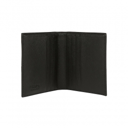 ◆당일◆25FW 사피아노 메탈 로고 반지갑 블랙 2MO004 QME F0002