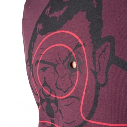 ◆12주년◆에임 샷 프린팅 티셔츠 버건디 FS01 6328 4643