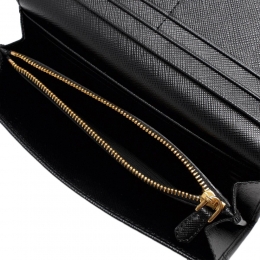 ◆당일◆26SS 사피아노 금장로고 장지갑 블랙 1MH132 QWA F0002