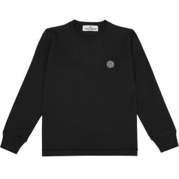 ◆키즈◆25SS 키즈 로고 패치 롱슬리브 티셔츠 블랙 K1S16 2100003 S0047 V0029