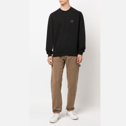 ◆당일◆22FW 로고 자수 크루넥 기모 맨투맨 블랙 13CMSS008B 006372G 999