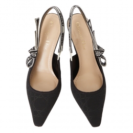 ◆당일◆25FW 까나쥬 테크니컬 패브릭 슬링백 펌프 힐 블랙 KCV373TCE 900