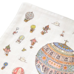 까레 열기구 프린팅 블랭킷 멀티 CARRE HOT AIR BALLOONS