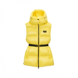 ◆당일◆25FW ALLORO 로고 패딩조끼 옐로우 VDDV95236K0001 YEL