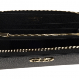 ◆당일◆26SS 더블 간치니 콘티넨탈 장지갑 블랙 22-0405 0758661