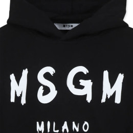 ◆키즈◆25SS 키즈 로고 프린트 후드티 블랙 S5MSJUHS055 110