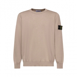 26SS 와펜 패치 크루넥 코튼 니트 샌드 L1S15 5100053 S00B2 V0M9A