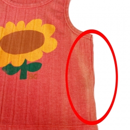 ◆스크래치◆키즈 썬플라워 탱크탑 레드 B125AC023 611