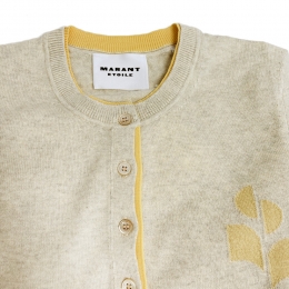 ◆당일◆26SS 로나 LONA 로고 투톤 가디건 라이트그레이/라이트옐로우 CA0163FA D1L16E LGLY