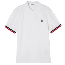 ◆당일◆25SS 로고 패치 폴로 티셔츠 화이트 8A000 20 89A16 034