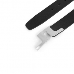 ◆당일◆22SS 브릿지 실버 로고 버클 골프 벨트 블랙 GMAC05676 9999