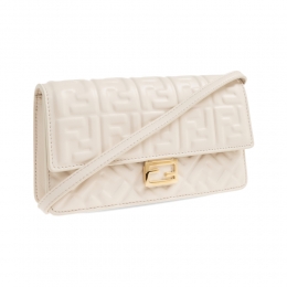 ◆당일◆25FW FF 로고 바게트 체인 월렛 숄더&크로스백 아이보리 8M0498 AAJD F0VWM