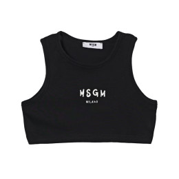 ◆키즈◆키즈 크롭 저지 탑 블랙 S6MSJGTO011 110