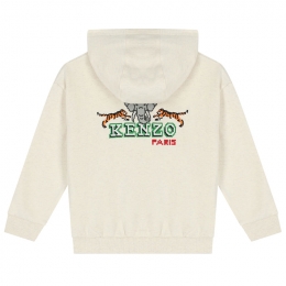 ◆키즈◆23FW 여성 백 로고 후드집업 아이보리 K25817 C22