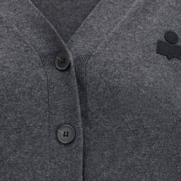 ◆당일◆25FW 카리나 KARINA 로고 가디건 앤트러사이트 그레이 CA0104FA C1L17E 02AN