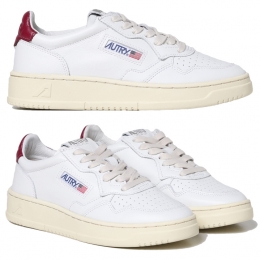 ◆당일◆24FW여성 메달리스트 로우탑 스니커즈 화이트/마젠타탭 AULW LL43