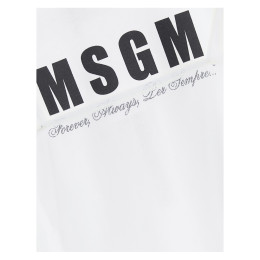 ◆키즈◆24SS 키즈 로고 코튼 원피스 화이트 S4MSJGDR125 001
