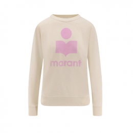 ◆당일◆26SS 밀리니 MILLYNY 벨벳 로고 맨투맨 에쿠르/핑크 SW0160FA D1M04E ECPK