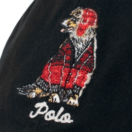 ◆당일◆25FW 도그 로고 자수 캡모자 블랙 710982060 001