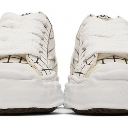 ◆당일◆23FW 행크 그리드 패턴 스니커즈 화이트 A08FW721 WHITE