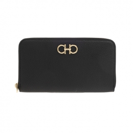 ◆당일◆26SS 더블 간치니 콘티넨탈 장지갑 블랙 22-0405 0758661