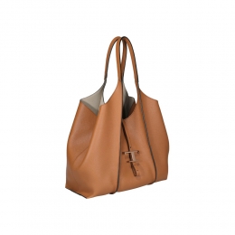 ◆당일◆26SS 타임리스 미디움 쇼퍼&토트백 브라운 XBWTSBA0300 Q8E S410