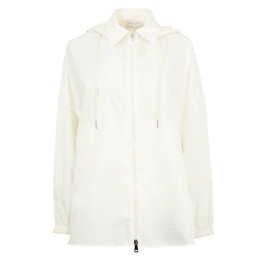 ◆당일◆25FW 로고 패치 후드 바람막이 자켓 화이트 2F000 13 596TM 032