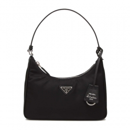 26SS 삼각 로고 리에디션 2005 나일론 미니 숄더백 블랙 1N204X R064 F0002