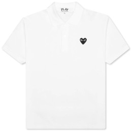 ◆당일◆25SS 블랙 하트 와펜 카라 티셔츠 화이트 AZ-T066-051-2