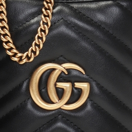 26SS GG 마몬트 미니 버킷백 블랙 575163 DTDRT 1000