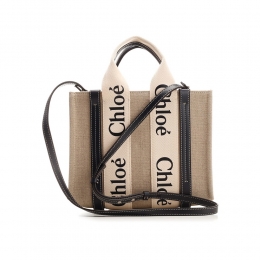 ◆당일◆25FW 우디 스몰 토트&숄더백 네추럴 CHC22AS397I26 91J