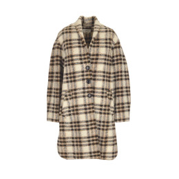 ◆14주년◆가브리엘 GABRIEL 체크 울 코트 에쿠르 MA1297 22A012E 23EC
