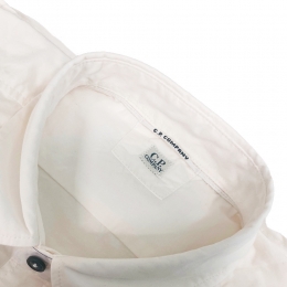 ◆당일◆25SS 렌즈 와펜 롱 슬리브 셔츠 화이트 18CMSH140A 110143G 103