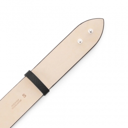 ◆당일◆25FW 넘버링 로고 패치 레더 벨트 블랙 SA3TP0008 P4745 T8013