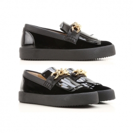 ◆15주년◆여성 메이 런던 체인 슬립온 블랙 RW70014 NERO