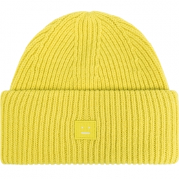 ◆당일◆25FW 스몰 페이스 패치 울 비니 더스티옐로우 C40270 DO1