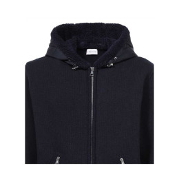◆당일◆23FW 로고 패치 울 후드집업 네이비 9B000 16 M1115 778